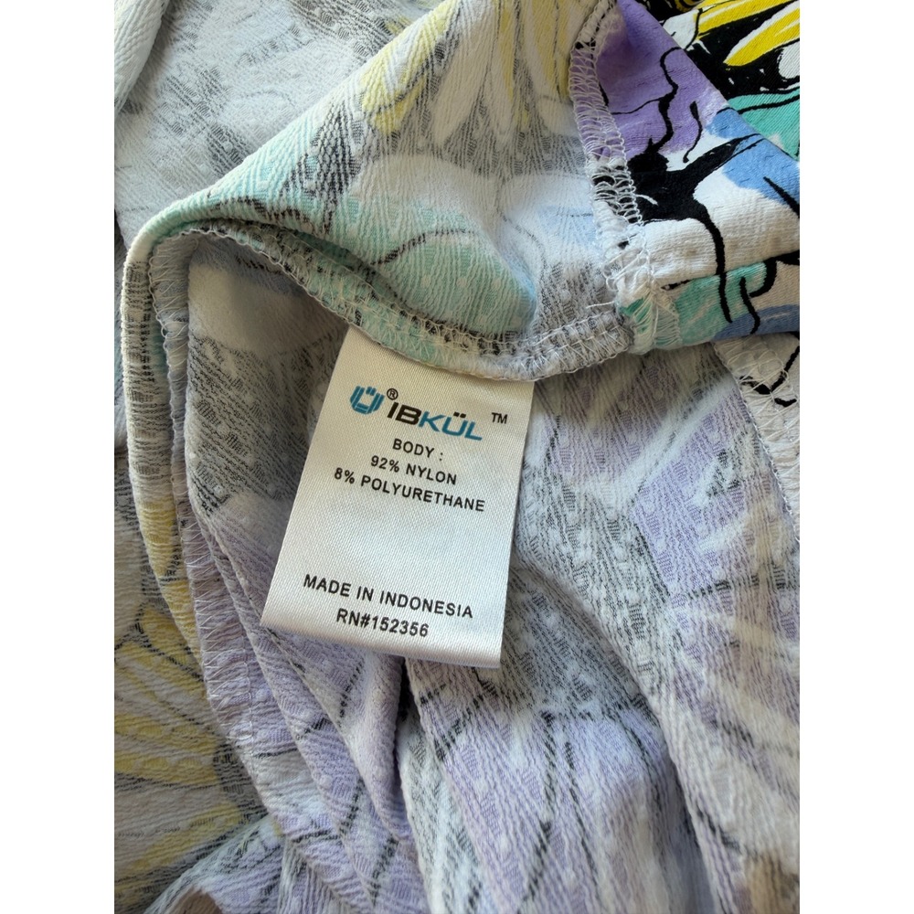 IBKUL Medeline Lavender Multi Floral Sleeveless Dress Golf Zip Pockets UPF 50+ - Picture 6 of 9